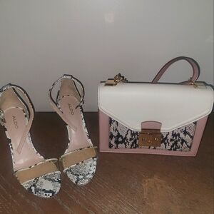 Aldo purse and matching shoes size 7.5